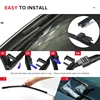 Wiper Front Wiper Blades For Audi A4 B6 8E/8H October 2000 - Nov. 2003 Windshield Windscreen Front Window 22"+22" 2