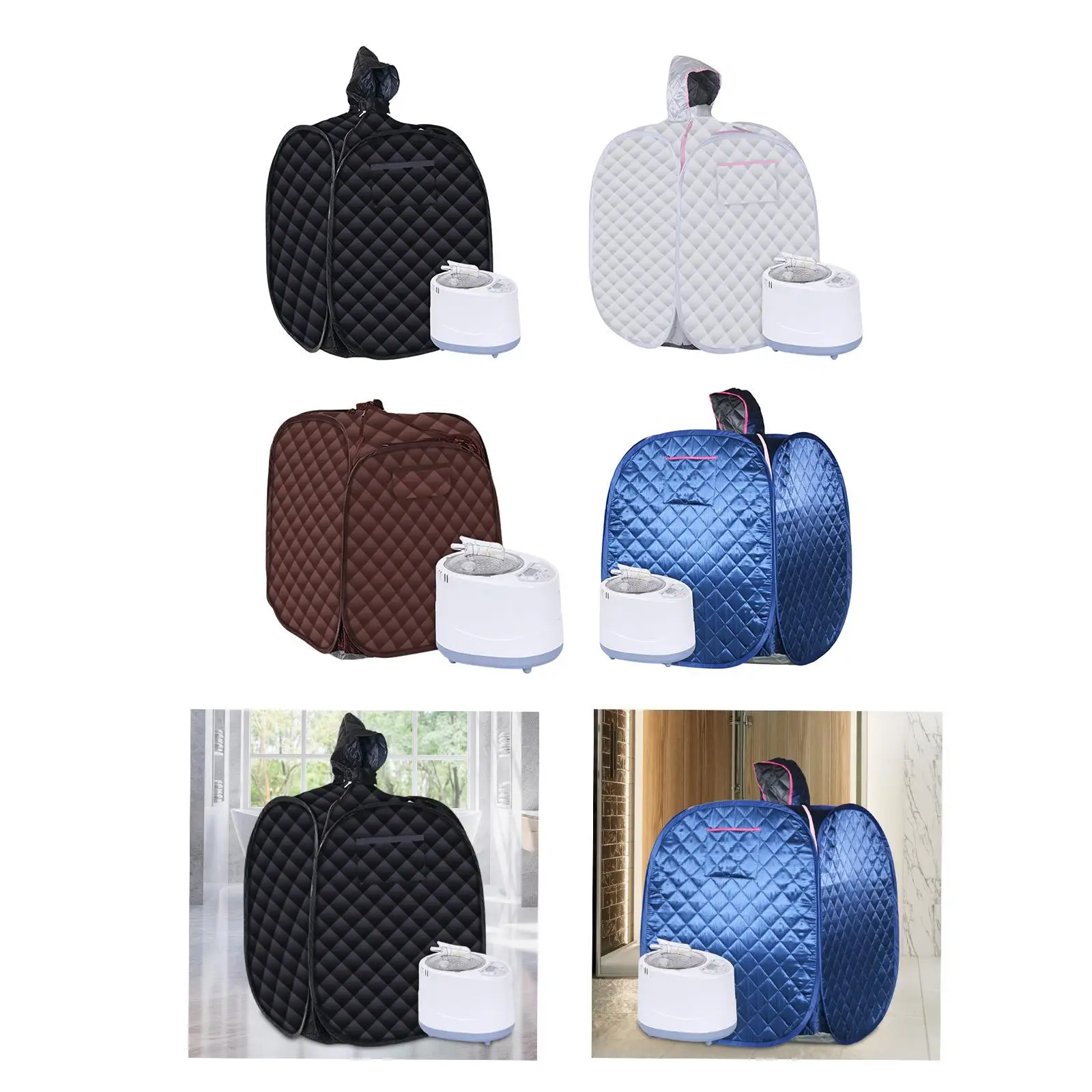 Folding Steam Sauna Tent US Plug Folded SPA Sauna Room for Hotel Gift Travel 3