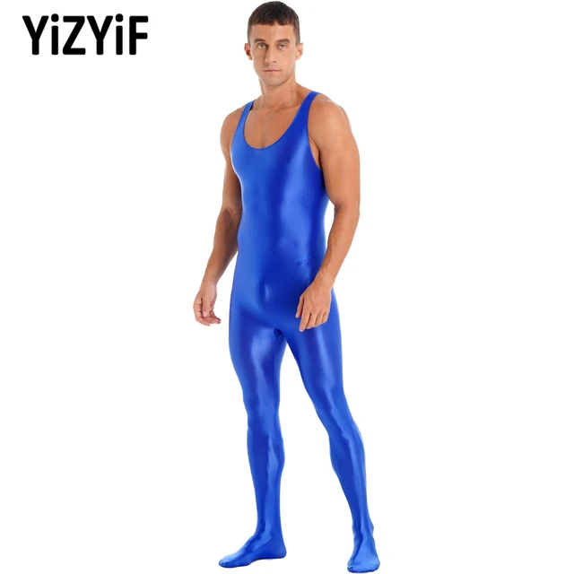 Mens Bodysuits Full Body Spandex Suits Lycra Bodysuit