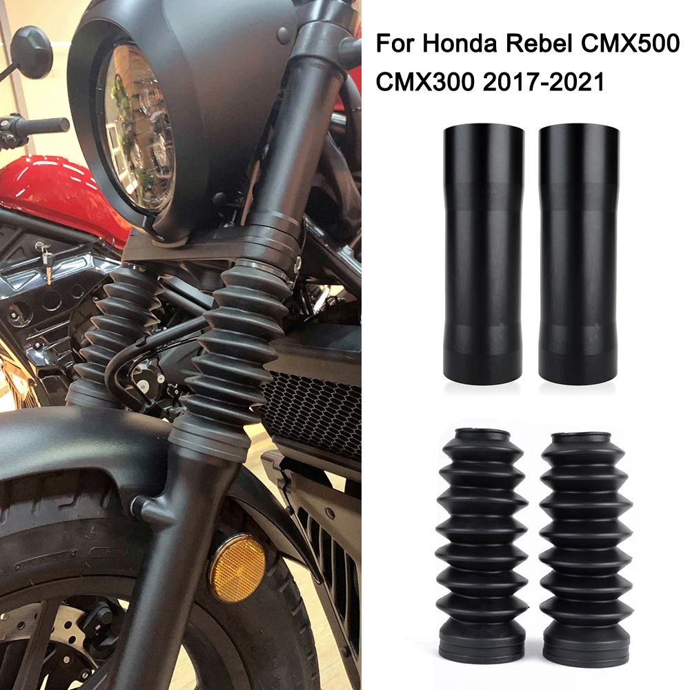

Motorcycle Front Fork Rubber Gaiters Gators Boots for Honda Rebel 500 300 CMX500 CMX300 CMX 500 300 Shock Absorber Dust Cover