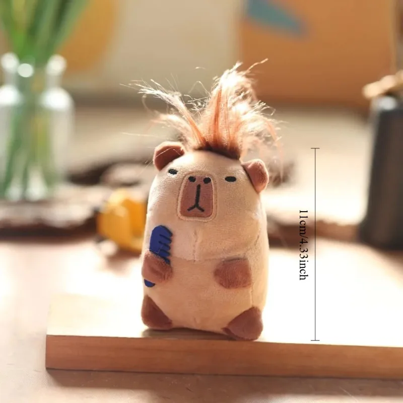Cute Capybara Plush Keychain Doll Pendant