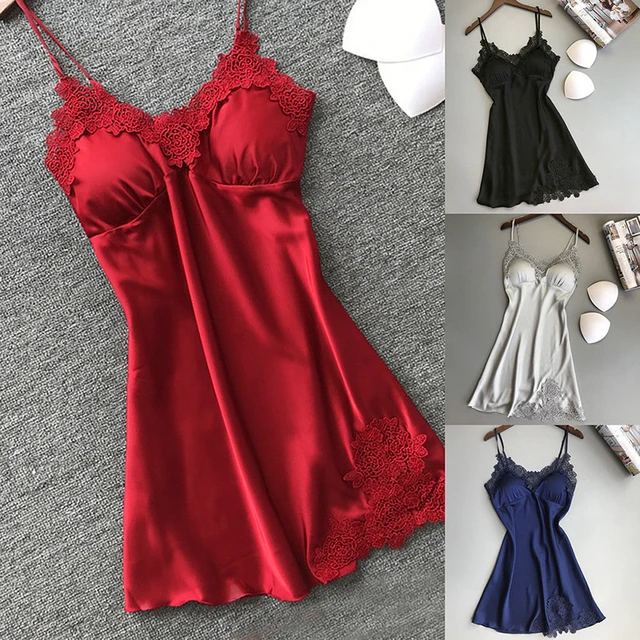Silk Suspender Sexy Nightdress Pajamas 1
