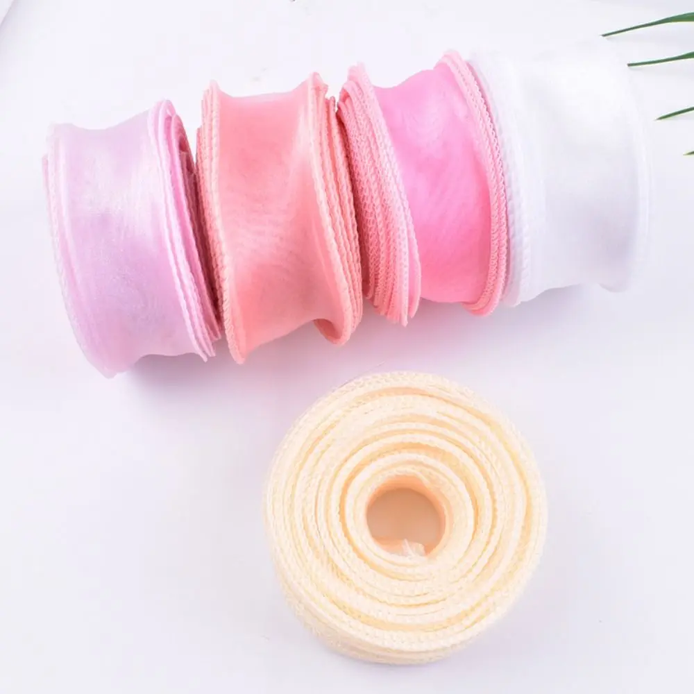 Roll of Satin Ribbon 40mm 10 yards Flower Bouquet Wrapping Tulle Ribbon Organza Ribbon Mesh Fabric Lace Korean Ribbons