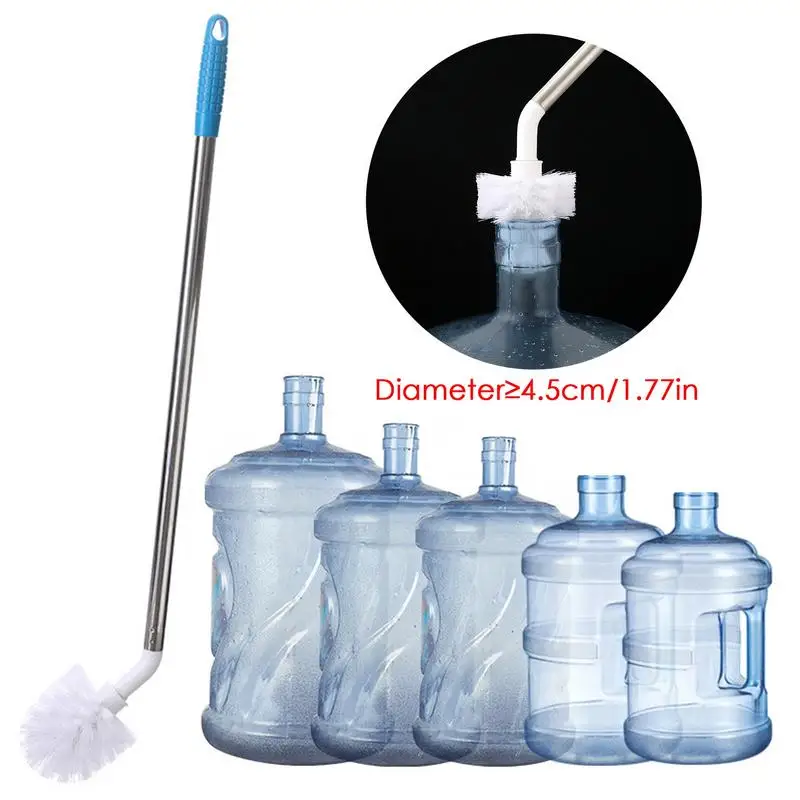 Long Bottle Brush Bottle Cleaner Nylon Bristles Stainless Steel Handle  Bendable Brush Head Gallon Water Bottle Cleaning Brushes