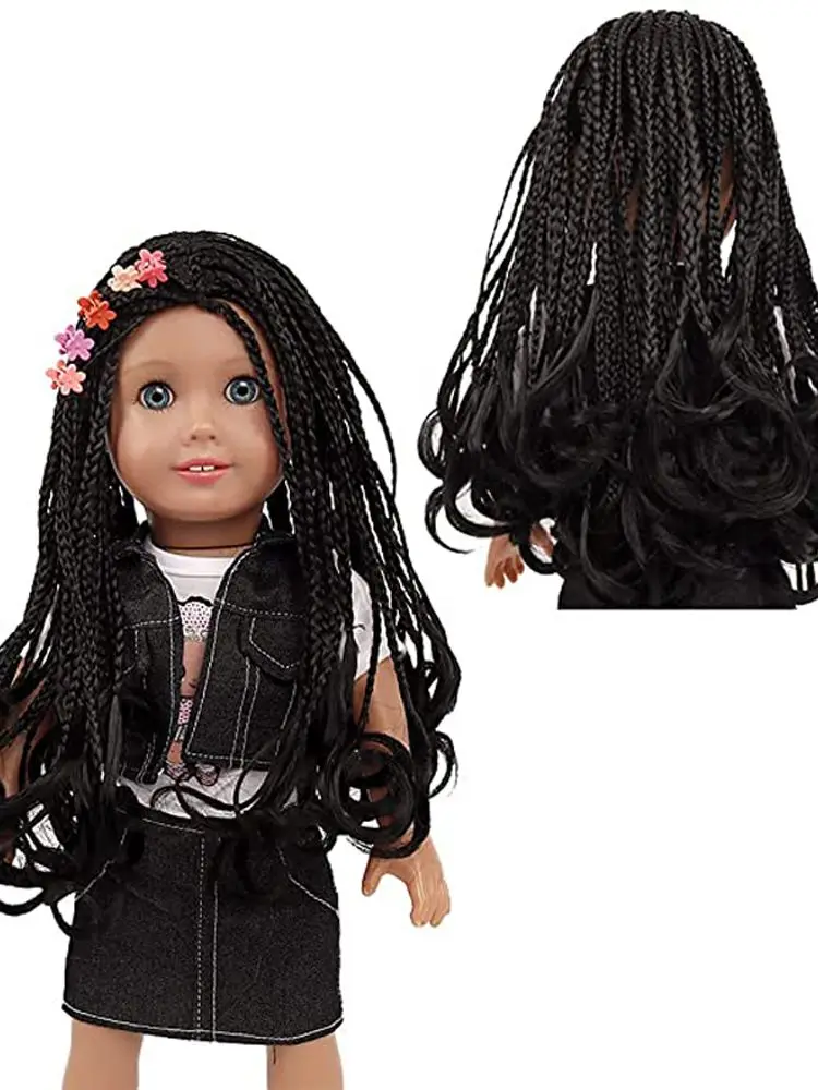 Long Wavy Heat Resist Doll Wigs for 18'' American Dolls MUZI Wig Doll Hair Wig 86# 