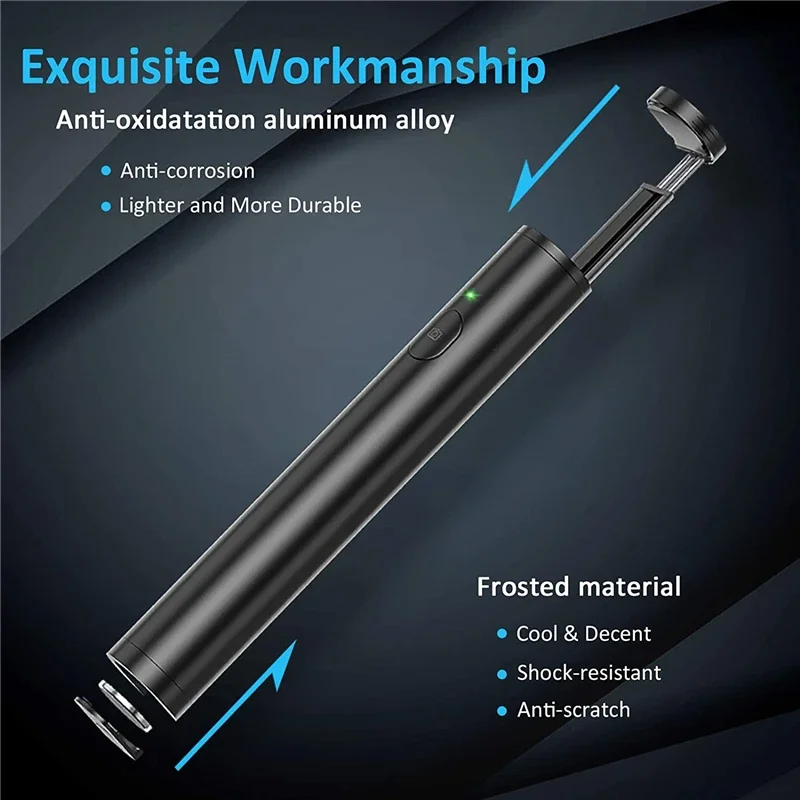 Lightweight Mini Aluminium Extendable Selfie Stick Bluetooth Tripod for IPhone 14 13 12 11 Pro Max Samsung Monopod Selfiestick Selfie Stick Cell Phone Selfie Stick Smartphone Selfie Stick