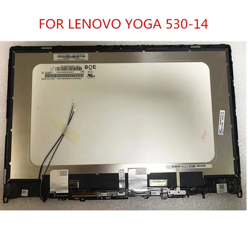 

ЖК-дисплей 14,0 HD FHD для LENOVO YOGA 530-14IKB yoga 530-14ARR 530-14, сенсорный экран с цифровым преобразователем в сборе 81H9 81EK