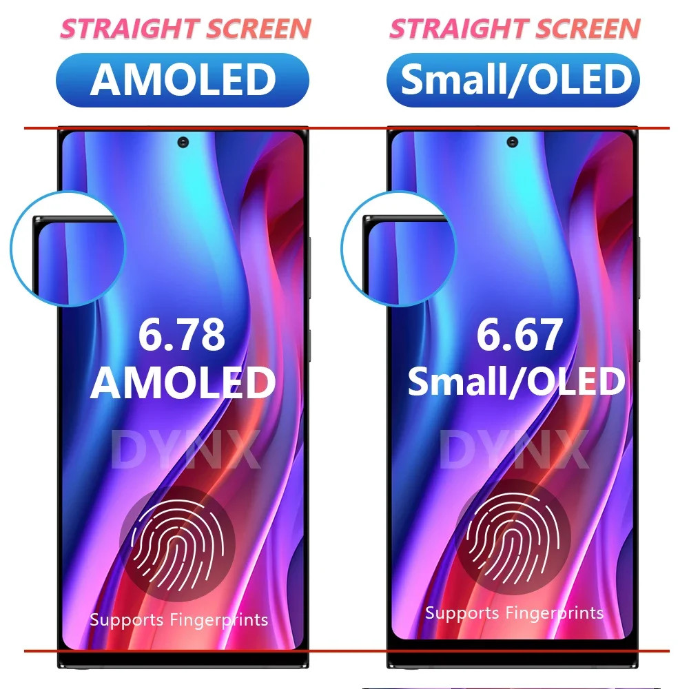 슈퍼 AMOLED 디스플레이, 프레임 LCD 포함, 삼성 갤럭시 노트 20 울트라 N985 N985F N986B 터치 스크린 디지타이저 수리