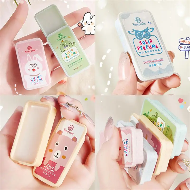  Long-lasting Solid Perfume Balm Men's And Women's Fresh Portable Light Milk Peach Fragrance Solid Balm Body Antiperspirant 