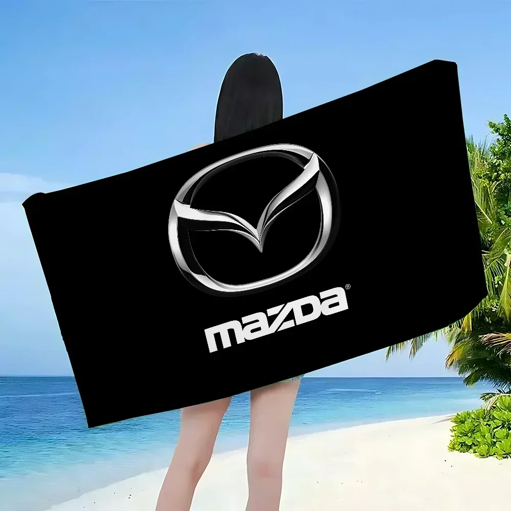 Auto M-Mazda Beach Towels Shower Towel Sauna Travel Spa Microfiber Quick Dry Gym Accessories Cute Room Decor