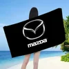 Auto Logo M-Mazda Beach Towels Shower Towel Sauna Travel Spa Microfiber Quick Dry Gym Accessories Cute Room Decor 1