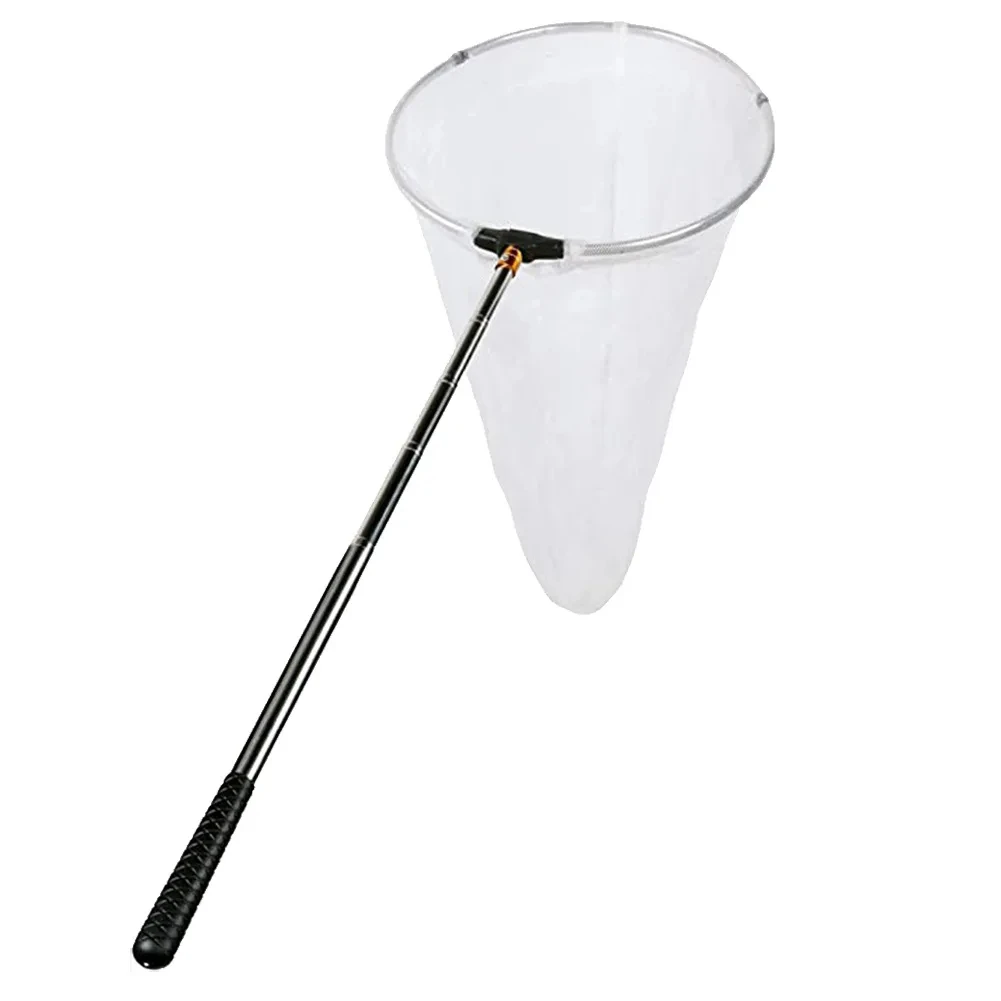 Stainless Steel Fast Folding Retractable Hand Nets for Catching Fish, Beach Dragonfly Butterfly Insect Net, fishing landing net,fishing net