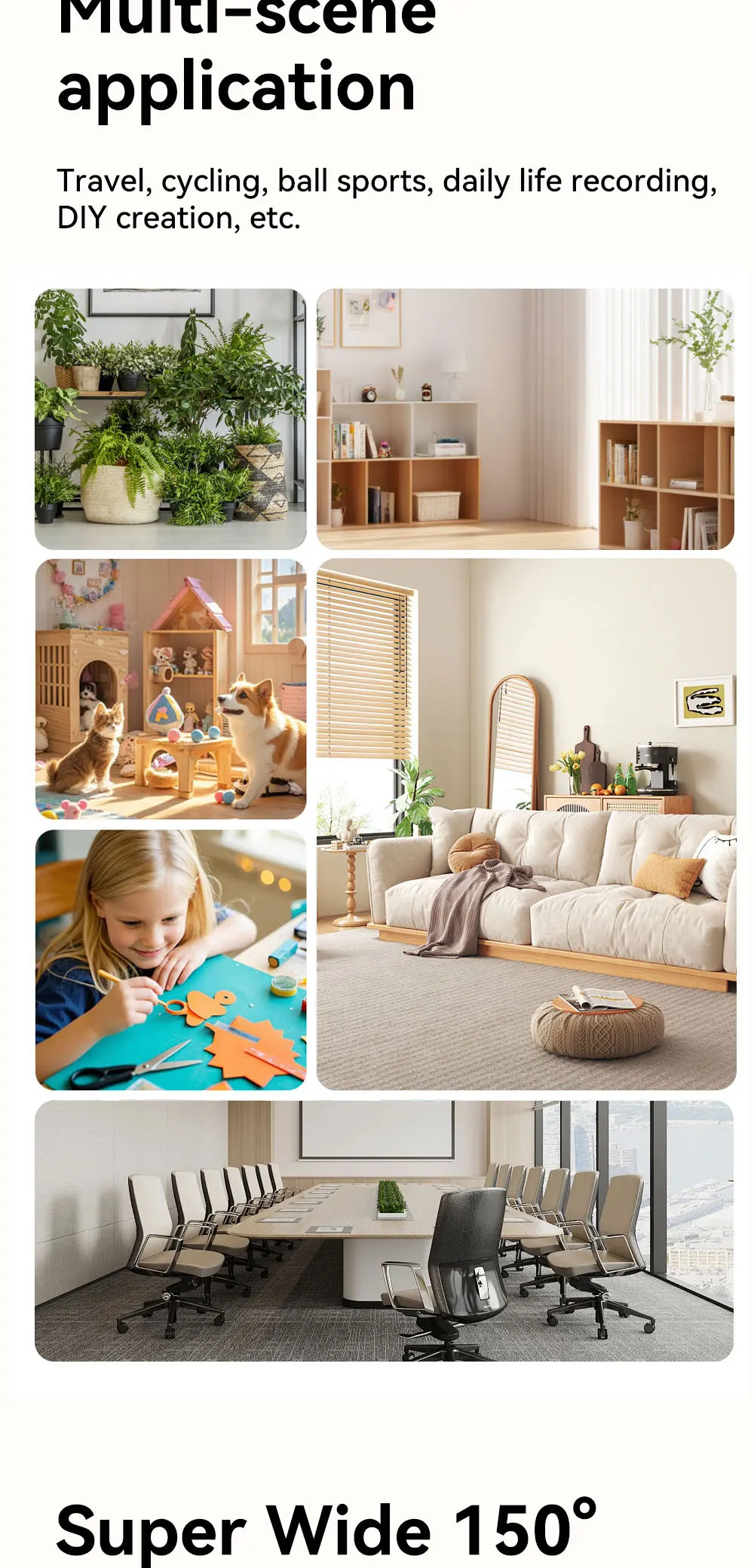 كاميرا مراقبة صغيرة بجانب الملحقات.