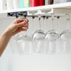 Stemware Rack Punch Free Wine Glass Holder Under Cabinet Plastic Wine Glass Hanger for Kitchen Bar Restaurant 4