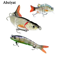  Abziyat Fishing Lure Swimbait CrankBait Lifelike  Fish Shad Pike Muskie Catfish Bait Pesca  Fishing Tools Hunting Gold Color 