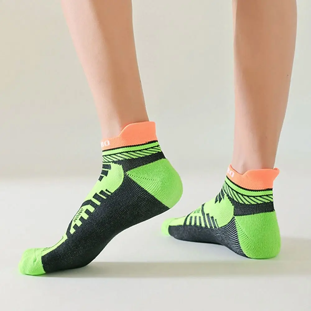 

Bright Color Ankle Socks Casual Moisture Wicking Cotton Sports Socks Deodorant Towel Bottom Athletic Socks For Men