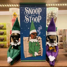 

Snoop on a Stoop Doll | Elf on The Shelf Elf Behaving Badly Plush Toy Snoop Funny Collectible Figure Gifts Desktop Decoration