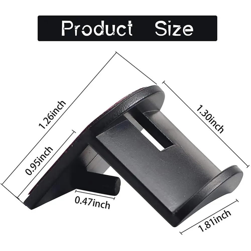 Description Picture 2 of item1-10Pcs Hat Hooks Baseball Cap Rack Adhesive Hangers Home Hanging Organizer Clothing & Wardrobe Headphone Necklace Storage Holde