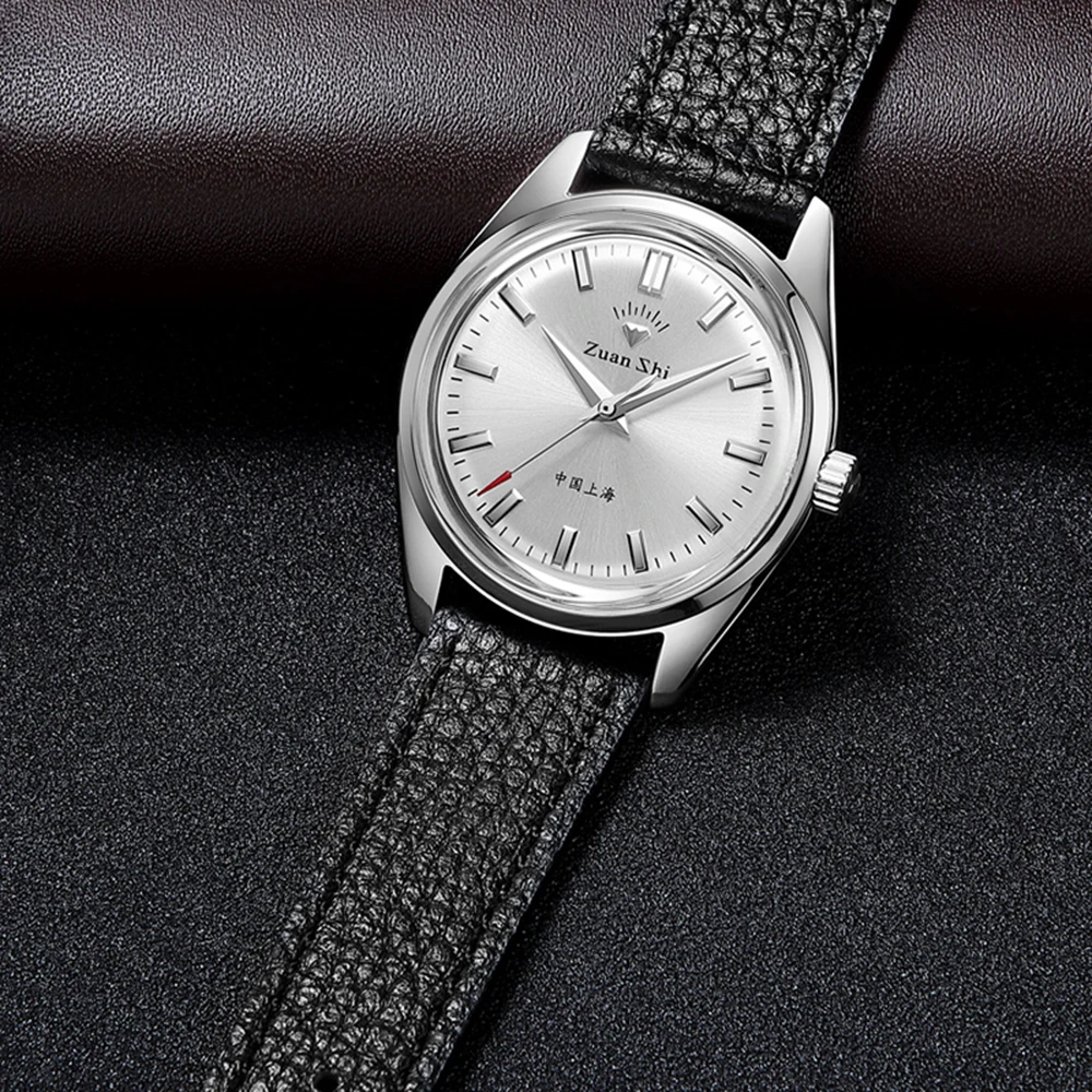 Shanghai Watch ヴィンテージ 手巻き メンズ 腕時計 38mm Shanghai Factory Made Manual Mechanical Watch White