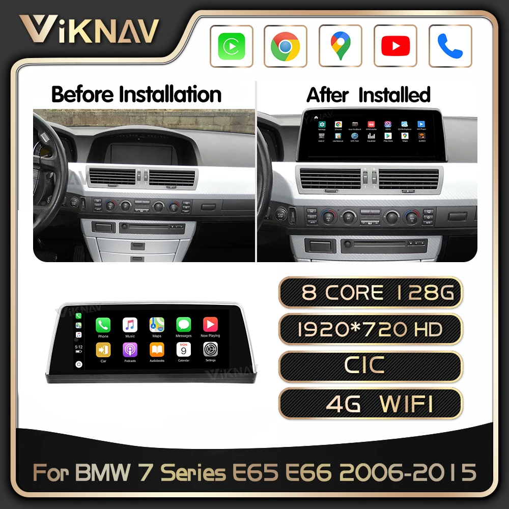 

Android 11 Car Radio For BMW 7 Series E65 E66 2006-2015 EVO CIC NBT GPS Navigation DVD Multimedia Player