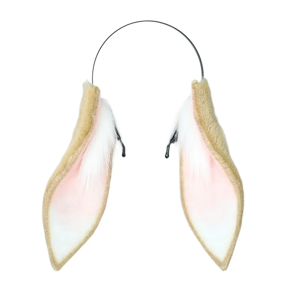 Bunny Plush Ears Dropped Ear Rabbit Headband Cute Photo Prop Christmas Head Band Cosplay Bunny Girl Lolita Girl Headwear