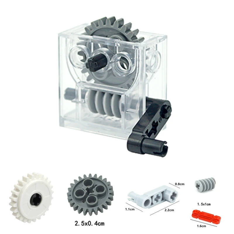 Lego Worm Gear Box High-Tech Parts Worm Gears Technical Turbine