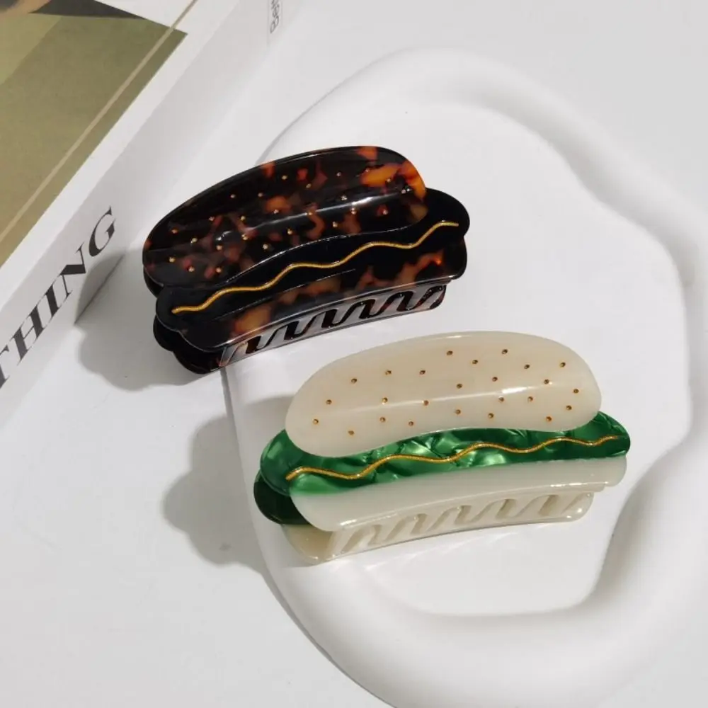 

Креативный зажим для волос хот-дог, женский головной убор, Забавный Краб для волос гамбургера