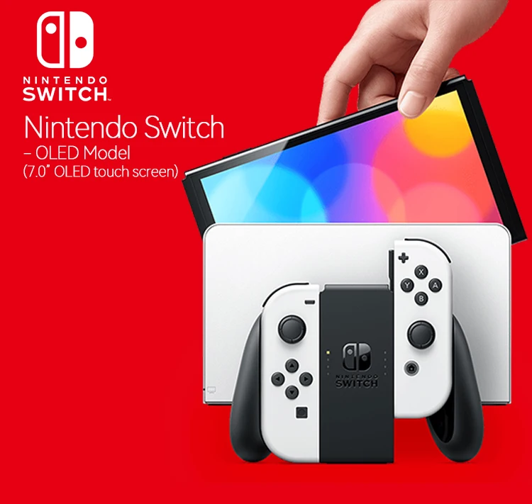 Nintendo Switch Oled Model White Set 7 Inch Colorful Screen Joy‑con Handle  Enhanced Audio Adjustable Console Stable Tv Mode - Handheld Game Players -  AliExpress