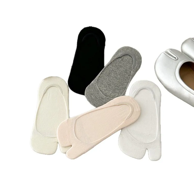 Women Two Finger Socks Thin Non-slip