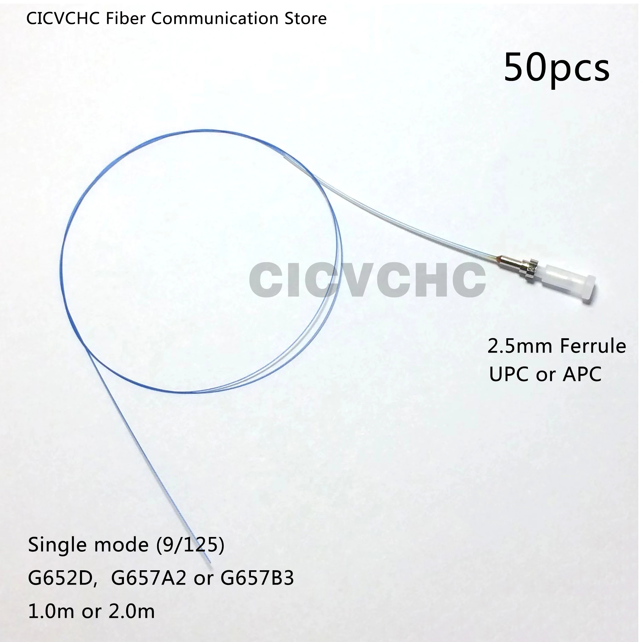 Ghiera Da 50 Pezzi Da 2.5Mm-Apc O Upc Polishing-0.5M A Fibra Muslimata