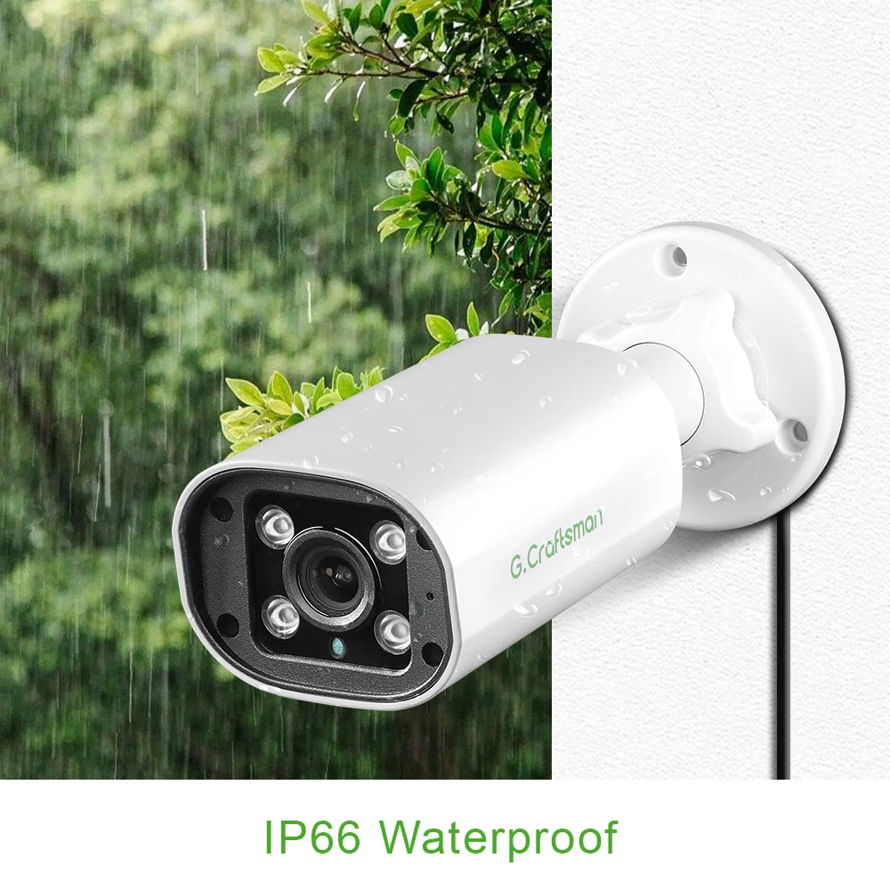 XMEYE 4MP POE IP Camera IR,Built-in Mic ,Motion,Hunman,Face Detection Onvif CCTV Video Surveillance Security G.Craftsman - 4