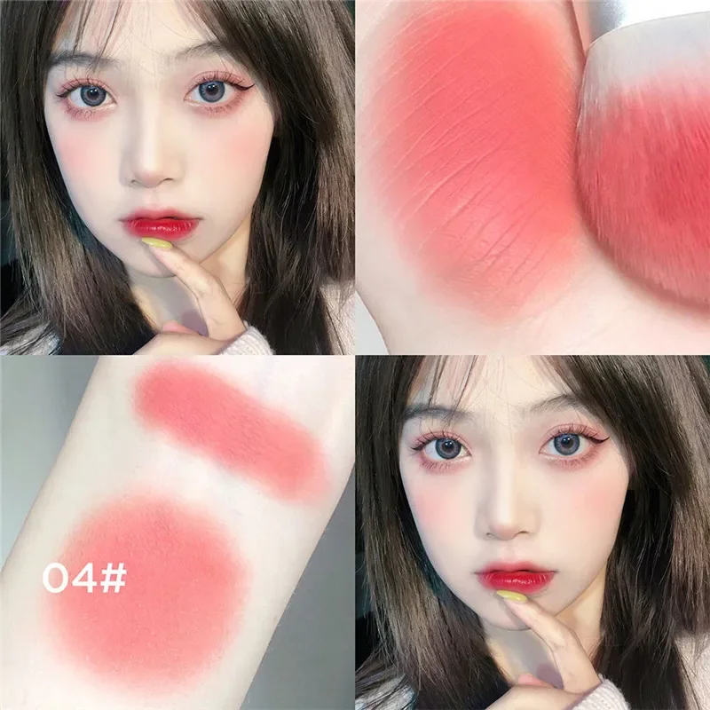 6 Colors Blush Makeup Palette Natural Peach Pink Cheek Tint Waterproof Long Lasting Face Rouge Powder Cosmetic Brighten Skin powder blusher,blush powder,blush plate,facial blusher