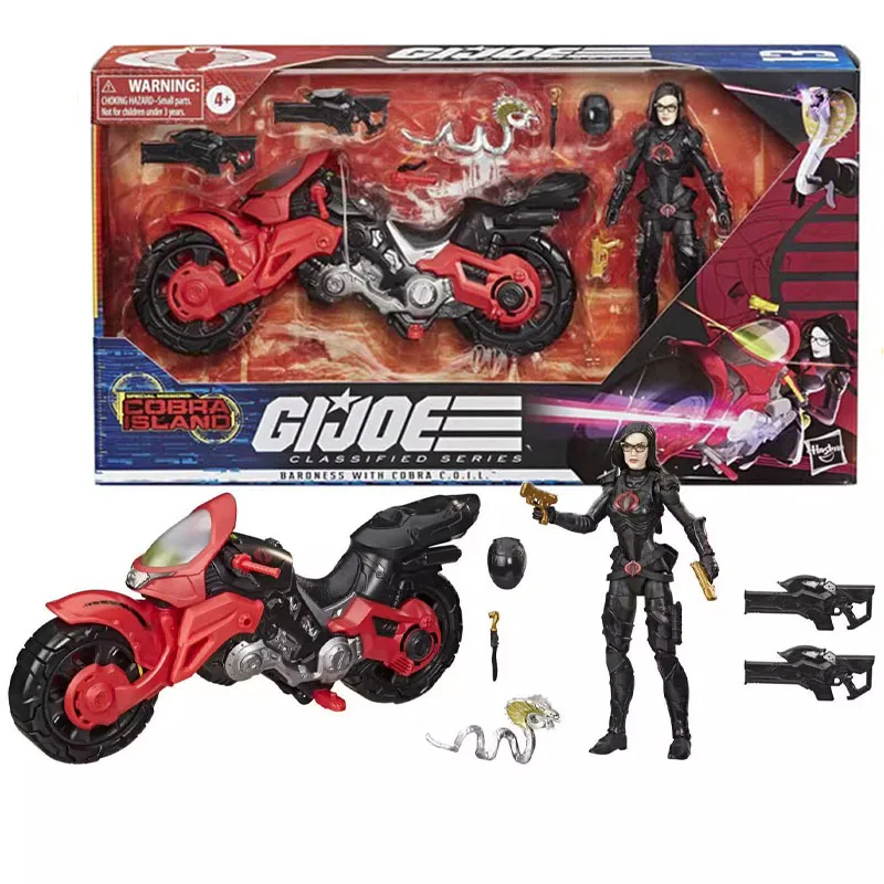 

Hasbro Genuine GI JOE Baroness with Cobra Coil Joints Movable Anime Action Figures Toys for Boys Girls Kids Gifts Collectible