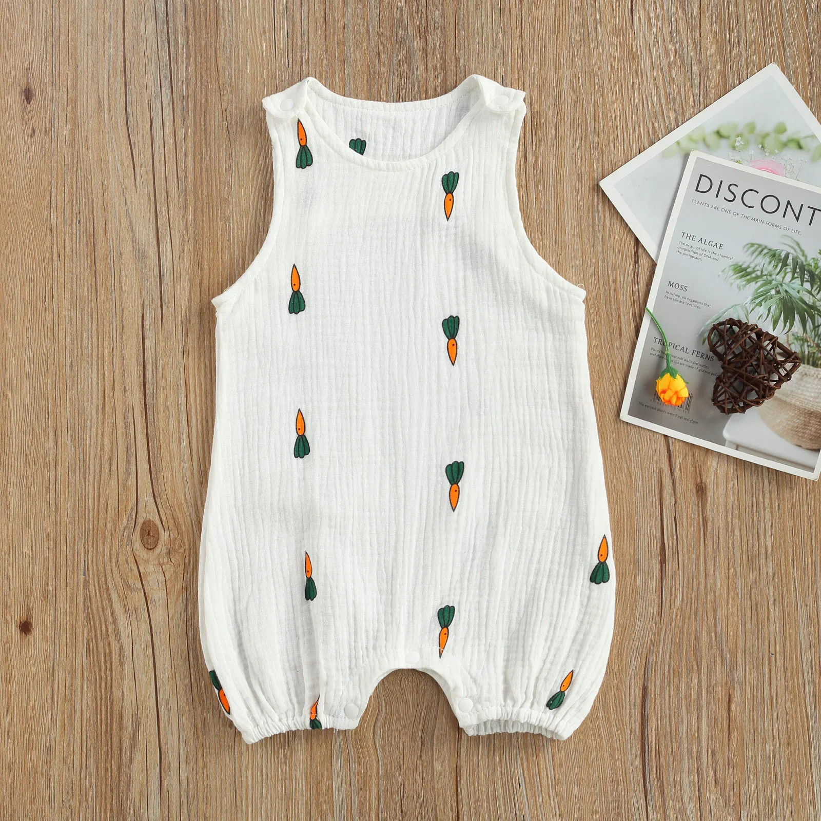 

Summer Newborn Infant Baby Boys Girls Rompers Jumpsuits Playsuits Cotton Linen Muslin Sleeveless Toddler Baby Clothing New