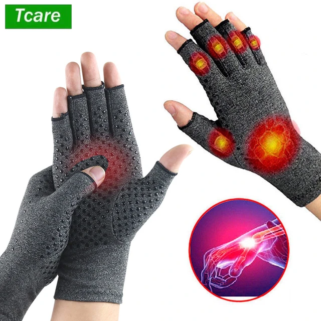 Tcare 1 paio Anti artrite salute terapia di compressione guanti reumatoide  dolore alle mani poggiapolsi Sport guanto di sicurezza comodo nuovo -  AliExpress