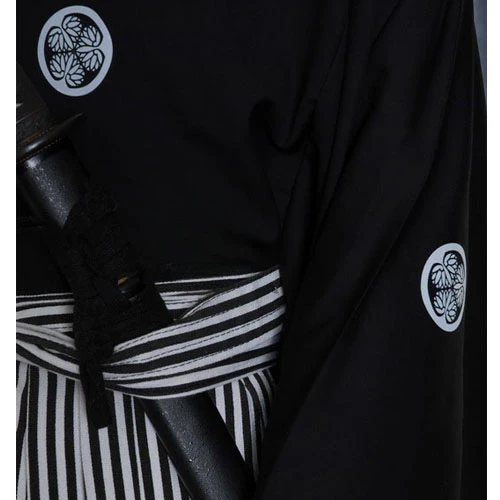 Japanese Traditional Samurai Clothing Iaido Training Clothing Black High-End Professional Drape Suit Kendo Props