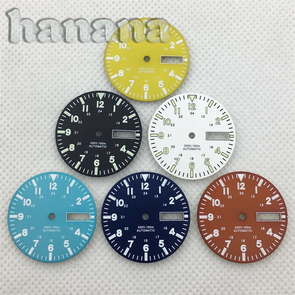Multicolor C3 Luminous Dual Date Calendar Dial - Black & White with Red, Yellow, Blue Accents - Men's Watch Accessory