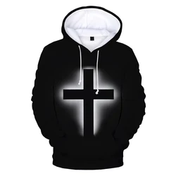 New Christian Jesus Hoodie 3D Printed Hoodie Unisex Hoodie Love Christian Streetwear Cross Hoodies Oversized Hoodies