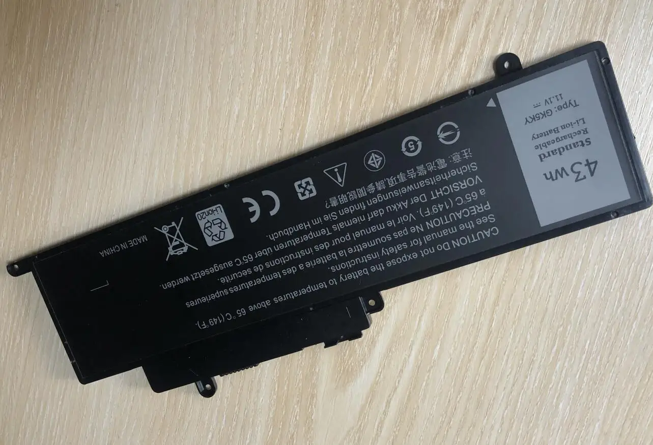 Bateria do Portátil para Dell Inspiron 13 7000 Series 7347 7348 7352 7353 7359 11 3147 3148 15 7558 04k8yh 43wh Novo Gk5ky - Imagem 2