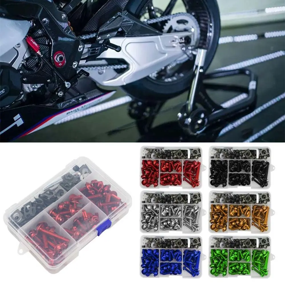 Sportbike Aluminum Alloy Truss Screws Motorcycle CNC Full Fairing Bolt Kits Bodywork Fastener Clip Hardware Kit Bodywork Screws