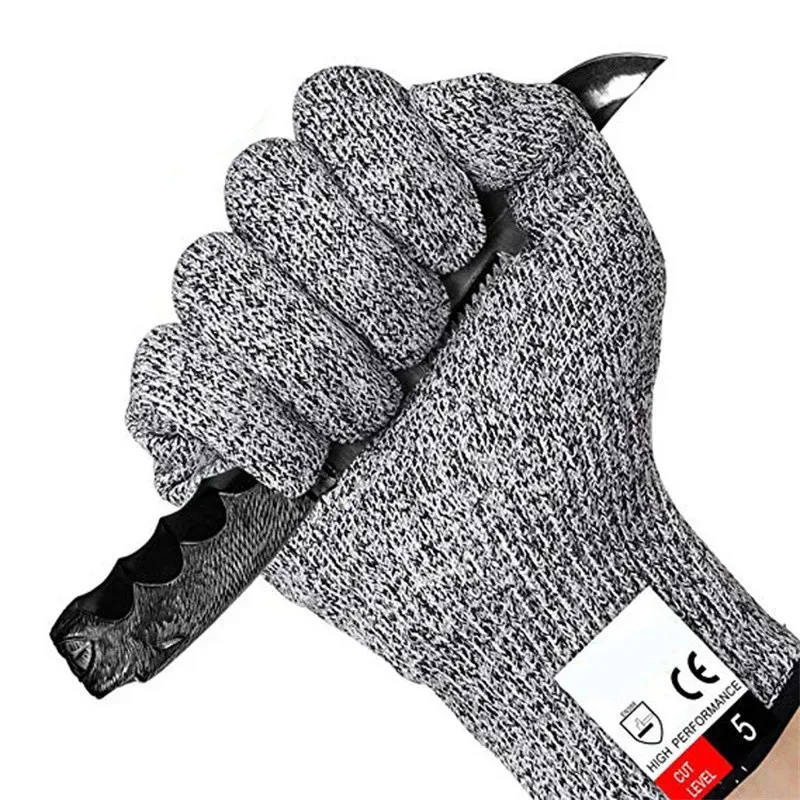 Gardening Gloves Grade 5 HPPE Anti-Cut Gloves Kitchen Gardening Anti-Thorn Wear-Resistant Glass Building Cutting