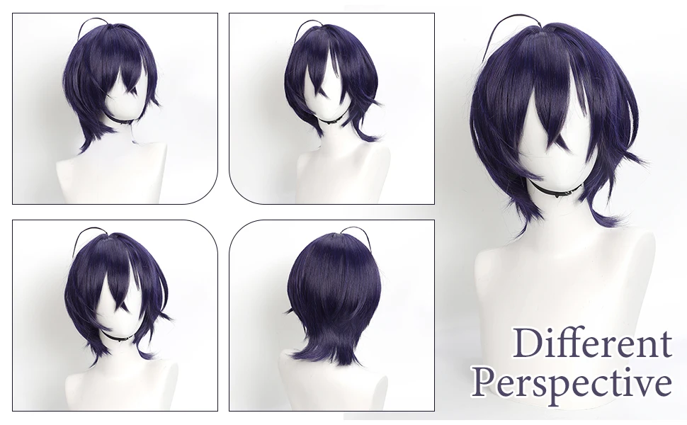 Zenless Zone Zero: Belle | Purple-Blue Ombre Synthetic Wig 14 Zenless Zone Zero-Inspired Purple-Blue Ombre Synthetic Wig with Bangs for Daily Wear