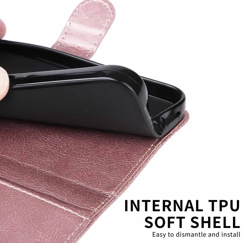 Leather Wallet Flip Case – Elegant Book Cover for Xiaomi Mi Note 10/Pro