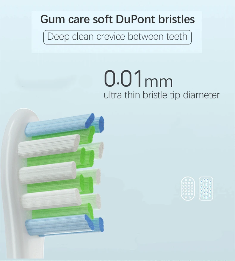 Description Picture 6 of itemReplacement Brush Heads for Oclean X/ X PRO/ Z1/ F1/ One/ Air 2 /SE Sonic Electric Toothbrush DuPont Soft Bristle Nozzles Refill