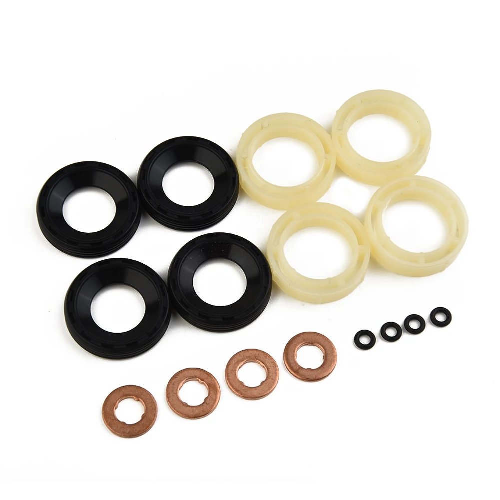 

16PCS Washers Seal Washer Kit Rubber Engine Repair Gasket O Ring Protector Fuel Injector For Ford C-MAX Berlingo 1.6HDI