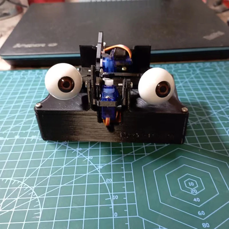 STEAM 2 DOF Robotic Eye for ESP8266 Wifi APP or PC Control Open Source 3D Printing Parts with SG90 Programmable Robot DIY Kit