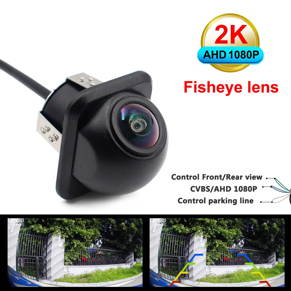 AHD 1920x1080P CVBS CCD 차량 후방 카메라 풀 HD 야간 시야 170도 ° 어안렌즈 차량 후방 카메라