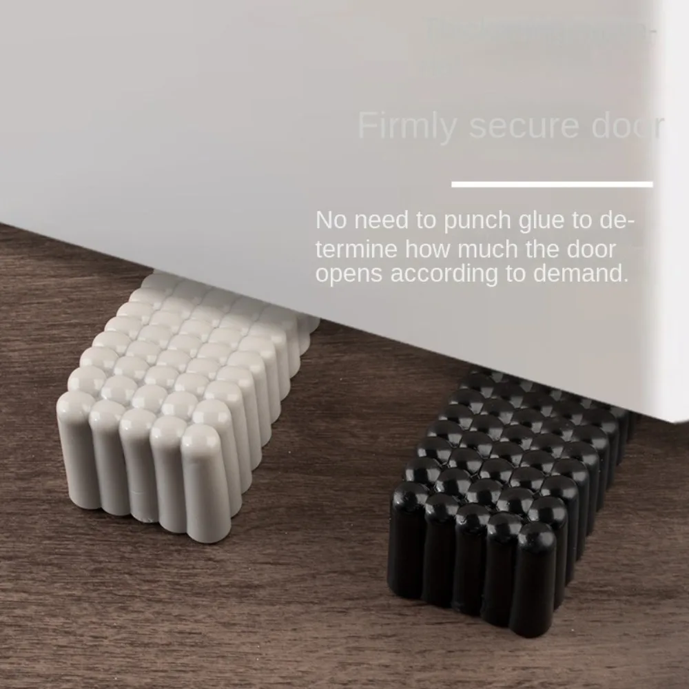 Silicone Door Stopper Reduce Noise Punch-free Door Blocking Device with Storage Box Wall Protectors door stopper silicone door stopper door stopper bumpers