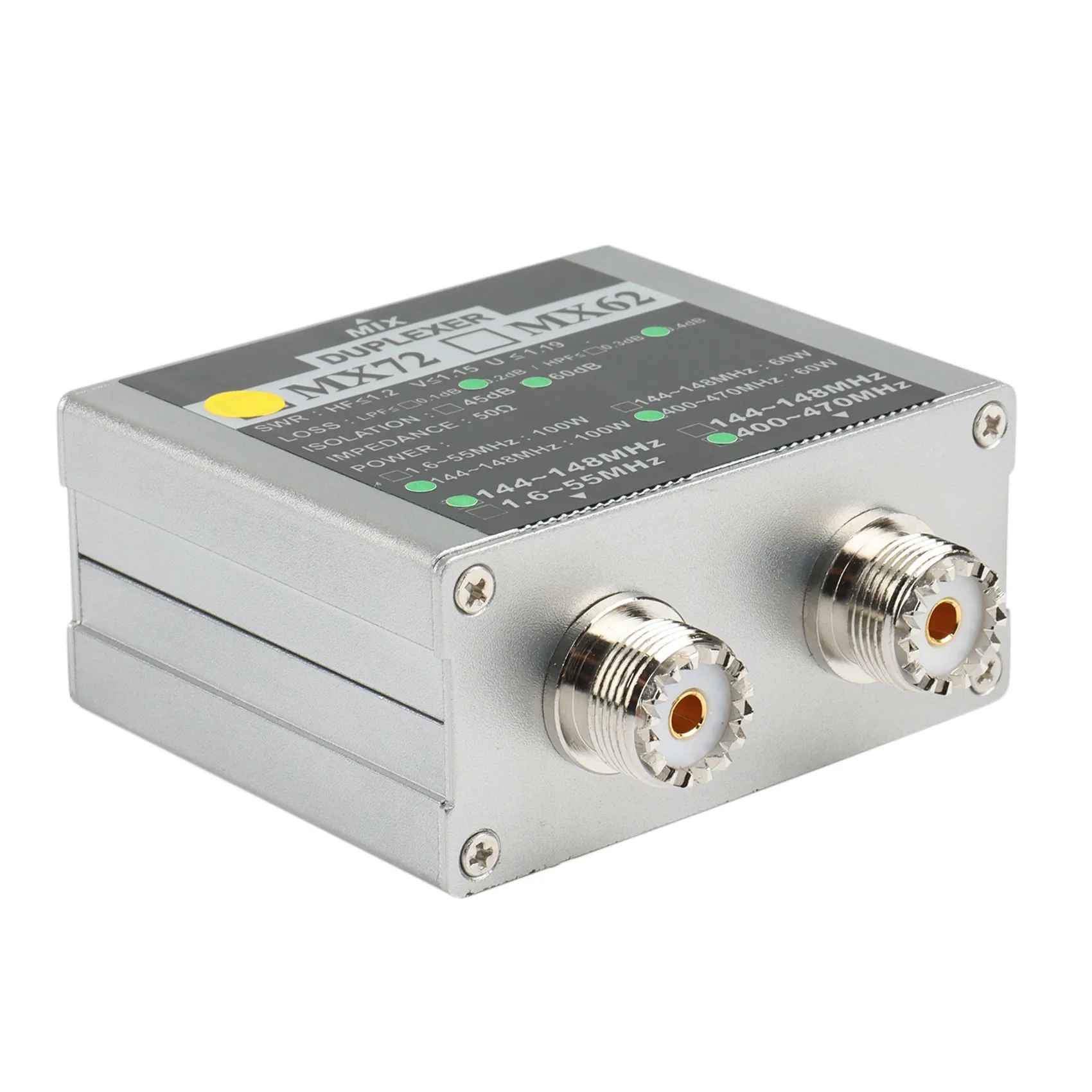 HF Walkie Talkie Ham VHF UHF Tri-Band Amateur Two Way Radio Antenna Combiner MX72 60-100W Linear Antenna Duplexer Rare