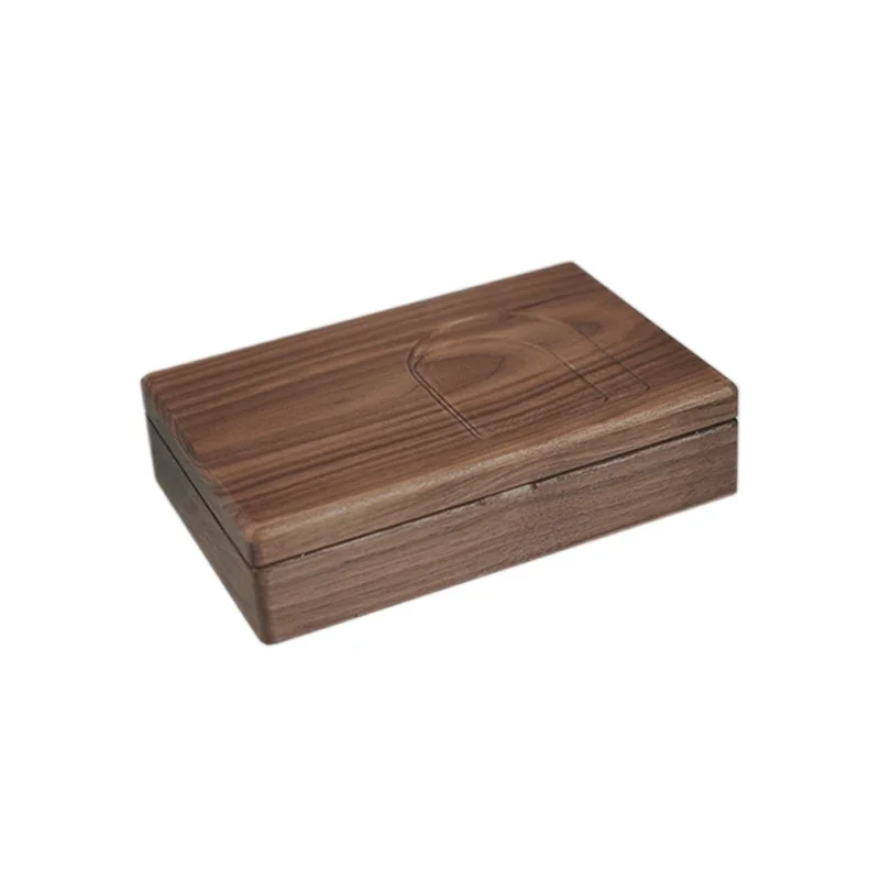 

Black Walnut Solid Wood Jewelry Box Storage Box Premium Exquisite High End Jewelry Ring Earrings Hand Jewelry Box